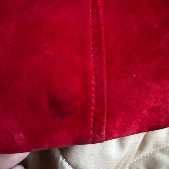 Jessi Lee Red Suede Leather Hip-length Jacket Women’s Size M Vintage Full Zip - Picture 7 of 15